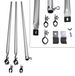Icecat Support télescopique pour coffre de toit - Renforcement en aluminium