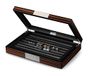 Lifomenz Co Houten Manchetknoop Doos met Glas Venster Manchetknopen Display Case Ring Organizer en Manchetknopen Doos voor Mannen Hold 36-46 Pairs