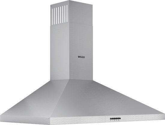Wiggo WE-A930P(X) - 90cm RVS Wandschouw Afzuigkap - Incl. Koolstoffilter