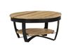 vidaXL Table basse 65 x 32 cm bois de manguier massif brut