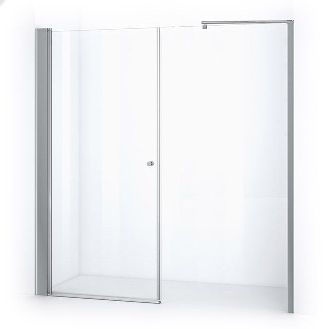 Maxaro Douchewand met Draaideur Zircon Comfort 190cm Chroom