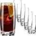 KADAX Nadia, set van 6 drinkglazen, sapglazen van glas, robuuste glazen voor water, sap, tuin, party, drink, bier, universele glazen, cocktailglazen, drankglazen (365 ml)