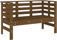 vidaXL Tuinbankje - 111,5x53x71 cm - Massief Grenenhout - Honingbruin