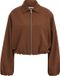 WE Fashion Veste bomber pour femme - Marron - Taille XXL