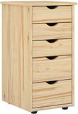 vidaXL Kast 34 x 39 x 61,5 cm Massief Vurenhout Bruin