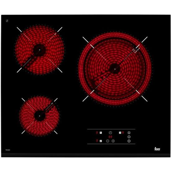 Teka TB6315 - 60cm Ceramic Hob - Black - 3 Zones