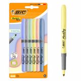 BIC Highlighter Grip Pastel - 6 pièces