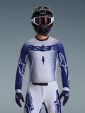 Alpinestars Supertech Scenz 2026 Light Gray Dark Blue Trikot, Größe: XXL