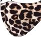 Merkloos / Sans marque Cepewa Gmbh 2x Beschermende mondkapjes met panterprint bruin - Katoen - Unisex - One size