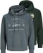 JACK & JONES JJELOGO SWEAT HOOD 2 COL AW26 2PK MP Heren Sweatshirt L Scarab
