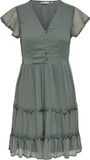 ONLY Jurk ONLMARCIA Korte jurk Balsam Green L