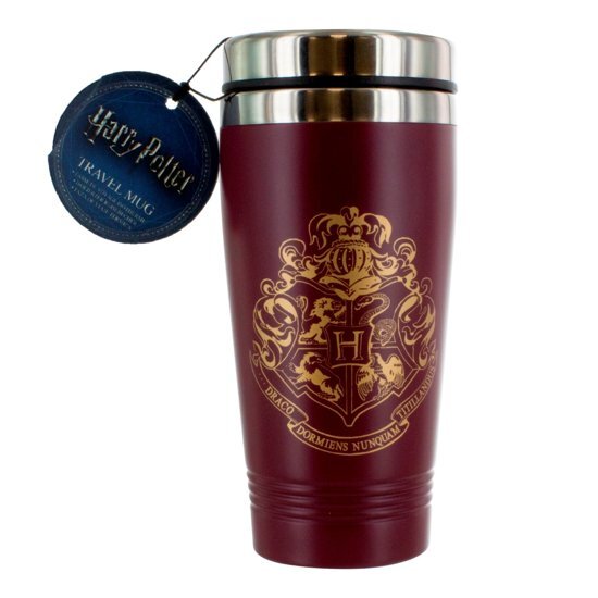 Harry Potter - Hogwarts Crest Travel Mug reisbeker rood