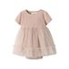 LIL' ATELIER BABY tule jurk oudroze