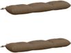 vidaXL - 2-delige - Kussens - VIANEN - 100% - Polyester - Taupe
