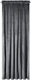 Eurofirany Melanie Serie - Rideau en velours graphite - 140x270 cm