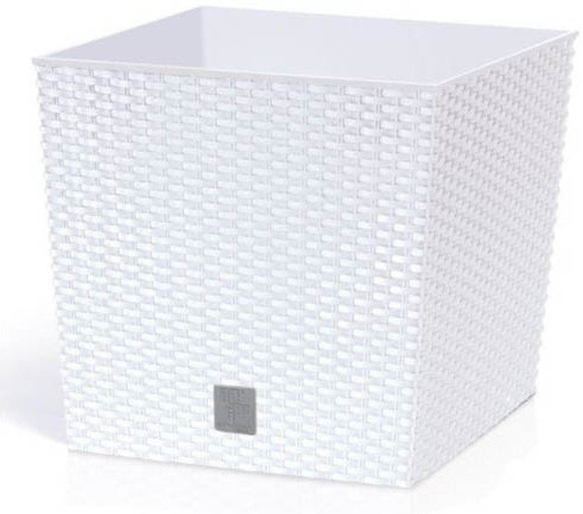 Prosperplast Bloembak Balkonbak Rato Low 32x32x32 5cm WIT