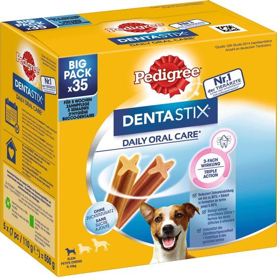 Pedigree DentaStix Care kleine hond - pak van 4 á 35 stuks