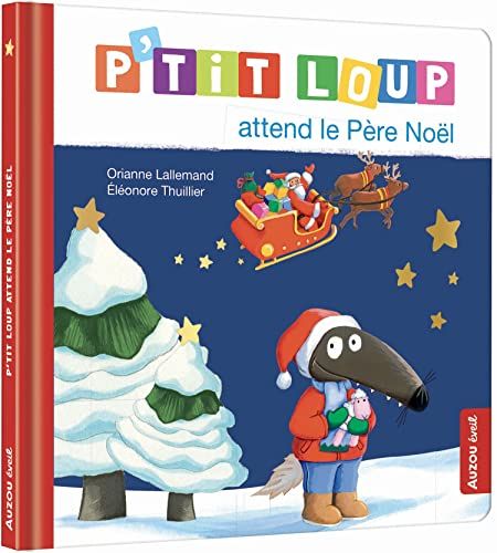 Auzou Eveil P'tit Loup waits for Santa Claus