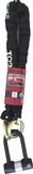 Merkloos Kettingslot Top Lock ART4 - 120cm - Loop + verlengde U-slot - Zwart
