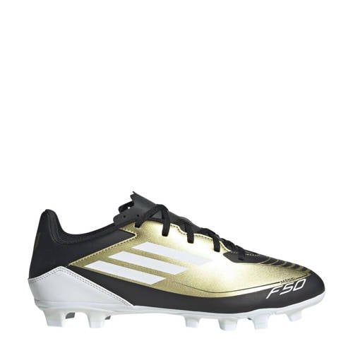 adidas Performance F50 Club Messi senior voetbalschoenen zwart/antraciet/goud metallic
