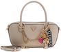 GUESS Davina Satchel Handtas Schoudertas Light Taupe