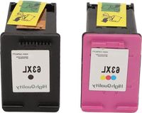 Holland Connections Cartouche d'encre de remplacement couleur 63XL - 2 pièces pour OfficeJet 3830-3839 Series