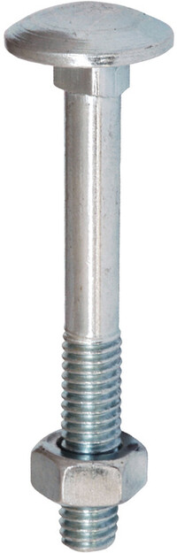 Slotbouten & moeren M12x200mm (5 stuks)