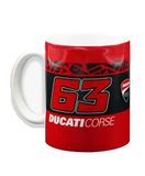 63 Ducati 63 Duale Badbeker, Rood, One Size, Uniseks Volwassenen