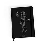 ERT GROUP Notitieboek, patroon Zodiac Woman 006 black, met ruitjespapier, A5