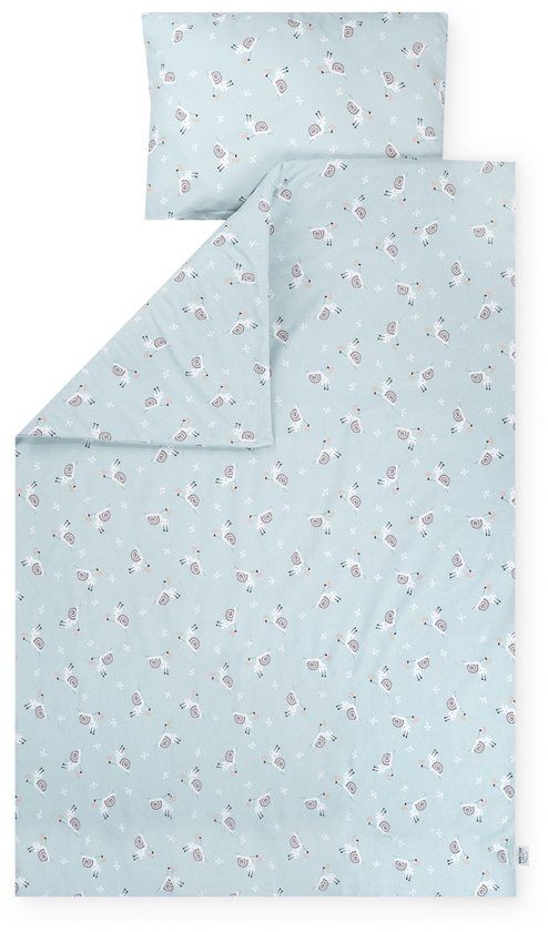 Julius Zöllner kinderbeddengoed jersey - Schnecke, maat 100x135 + 40x60 cm