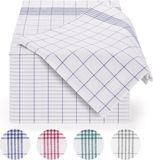 Blumtal Premium Theedoekenset - Keukendoeken - Geruit - 50 x 70 cm - Blauw - Set van 10