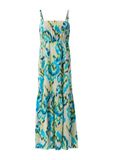 COMMA Jurk gemengde kleuren / wit
