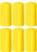 Enlightening Candles Bougie cylindrique/bougie pilier - 6x - jaune - D6 x H10 cm - 36 heures de combustion