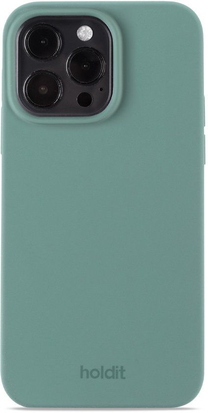 Holdit Silicone Case geschikt voor Apple iPhone 15 Pro Max - Moss Green