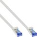InLine UFTP CAT6a flexibele platte netwerkkabel | TPE LSZH | wit | 15 meter