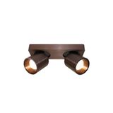 Artdelight Spot Laguna 2 lichts L 22 cm B 8,5 cm koper brons