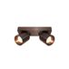 Artdelight Spot Laguna 2 lichts L 22 cm B 8,5 cm koper brons