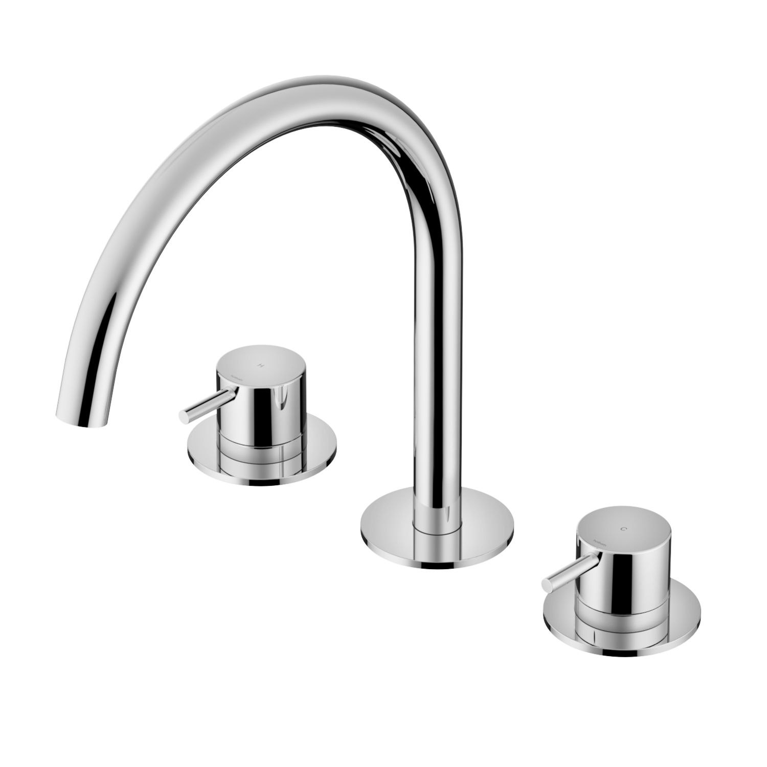 hotbath Cobber CB033 wastafelmengkraan 3 gats geborsteld nikkel