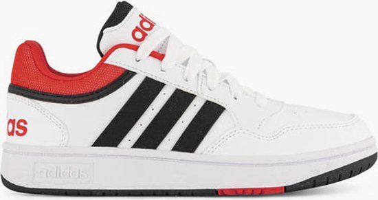 adidas Hoops 3.0 Sneakers Kinderen Maat 29 - Wit/Zwart/Rood