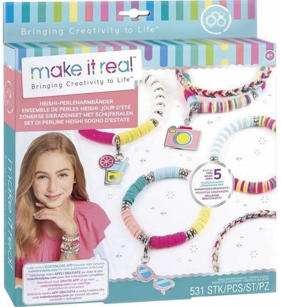 Lansay Make It Real - Heishi Summer Days Sieraden - Kindersieraden productie - Vanaf 8 jaar