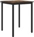 vidaXL Eettafel 60 x 60 x 75 cm Gerookt eiken Hout Metaal Modern Vierkant