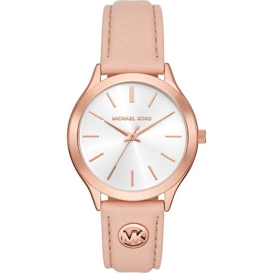 Michael Kors Slim Runway MK7467 - Dameshorloge - Wit/Roze