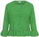 KAFFE CURVE Damesvest Emmi katoen S bright green melange
