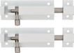 AMIG Schuifslot/Plaatgrendel - 4x - Aluminium - 15 cm - Wit