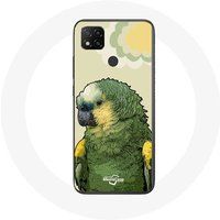 Maniacase Hoesje voor Xiaomi Redmi 9C Amazone papegaaien groen