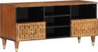 Meuble TV 100x33x46 cm bois de manguier massif