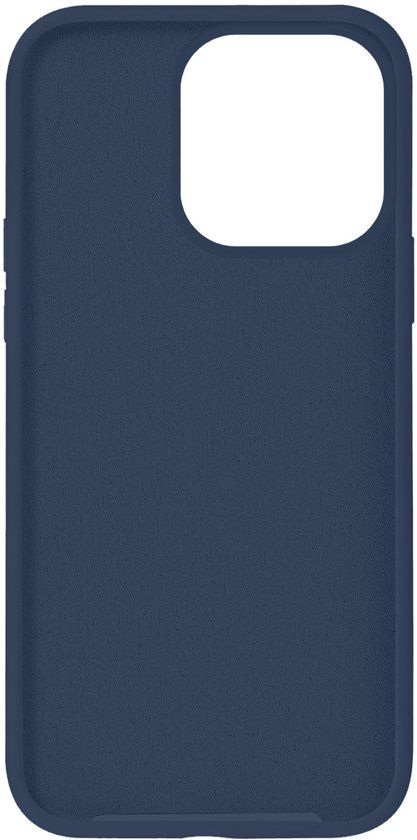 Jaym, Siliconen MagSafe Hoesje met Microvezel voor Apple iPhone 15 Pro - Blauw