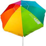 AKTIVE Grote strandparasol, UV50-bescherming, kantelbaar en in hoogte verstelbaar, stalen stang, Oxford-weefsel, 8 stangen, grote parasol, draagtas met handvat, 220 cm