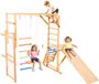 Latios Klimrek Binnen Speeltuin Kinderen - 8-in-1 Houten Montessori Klimtoestel