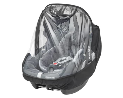 Maxi-Cosi Rain Cover for Baby Car Seats - Black/Grey - Group 0+